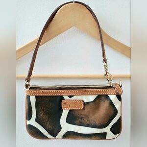 Dooney Animal Print Nylon Wristlet